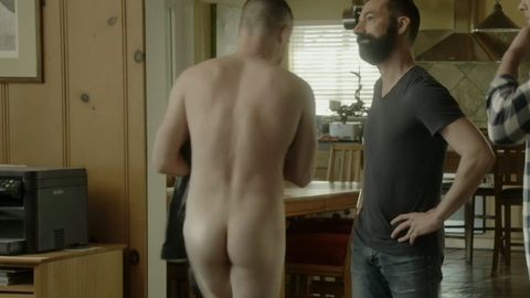 Pete from All Kinds of Love Naked. Butt, back towards camera, indoors. 195485