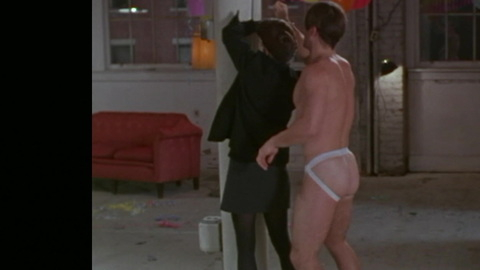 Stripper from Party Girl Naked. Butt, Sexy, Shirtless, dancing, jockstrap. 182897