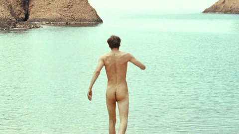 Lucas Englander Nude as Albert Hirschman. Butt, Shirtless, beach, brown hair. 183110