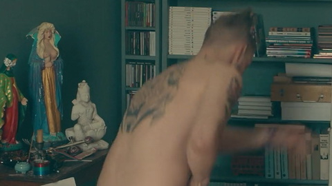 Antoni Królikowski Nude as Kajetan. Butt, Shirtless, back tattoo, bedroom. 183206