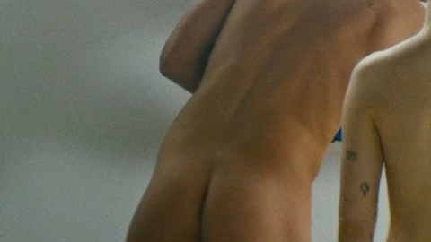 Whitmer Thomas Nude in Slip. Balls, Butt, Shirtless, Straight, bent over, brown hair. 183556