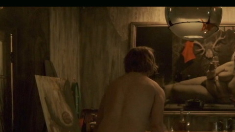 Neal Ward Naked in Feed Me. Butt, Shirtless, nudecomer, standing naked by fire. 183451