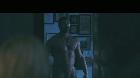 Benedict Garrett Naked as Jimmy. Balls, Penis, Shirtless, muscular, shaved bush. 183615