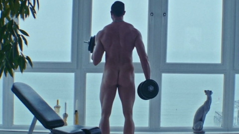 Benedict Garrett Naked in God's Petting You. Butt, Shirtless, lifting weights, muscular. 183619