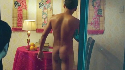 Sean de Guzman Naked in Bekis on the Run. Butt, Gay, Shirtless, asian, black hair. 183877