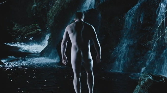 Joe Rising Naked in Mercy Falls. Butt, Shirtless, moonlight, night. 183943