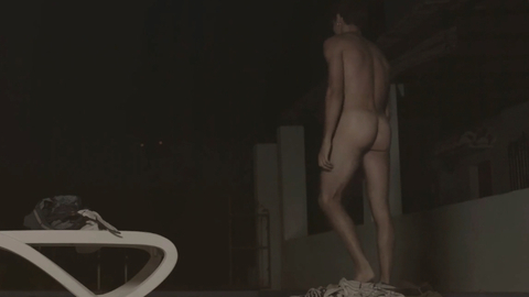 José Pastor Nude as Hugo. Butt, Sexy, Shirtless, nighttime, outdoors. 183968