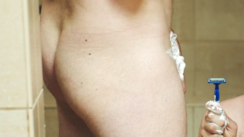 Jack Whitehall Naked as Charles. Butt, Shirtless, beard and mustache, blue eyes. 184035