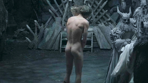 Jacob Fliess Naked in The Gryphon. Butt, bare back, bareback. 184123