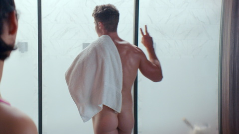 Graham Parkhurst Nude as Parker. Butt, Shirtless, locker room, muscular. 184544