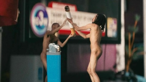 Earl Lee White Naked as Naked Lower Bottoms Guy #2. Butt, Shirtless, black, black hair. 184623