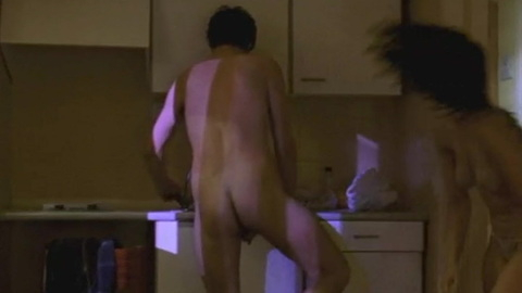 Raife Patrick Burchell Naked in Morvern Callar. Balls, Butt, Penis, Shirtless, back sack, bending over. 184681
