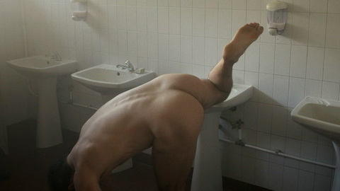 Marido da Cunhada from Will-o’-the-Wisp Naked. Butt, Sexy, Shirtless, bathroom, handstand. 185003