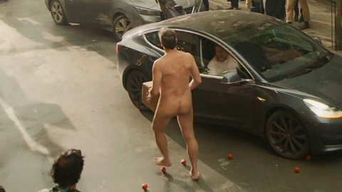 Jon Hamm Naked as Gabriel. Butt, in public, naked in the street. 185217