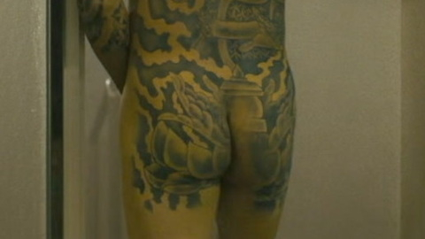 Yoshiyuki Yamaguchi Naked as Kim Kazuyoshi. Butt, Shirtless, asian, back tattoos. 185289