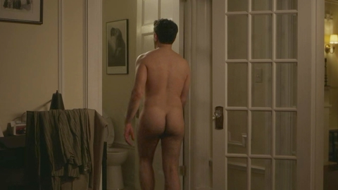 Mario Cantone Nude in And Just Like That…. Butt, walking, walking to bathroom. 185656
