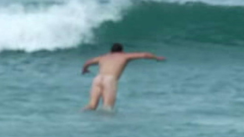Nudes of Self from Men in Kilts: A Roadtrip with Sam and Graham. Butt, Sexy, Shirtless, hands over junk, ocean. 185592