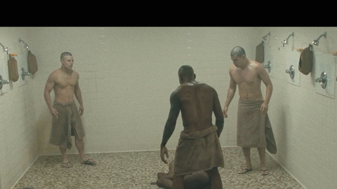 Ellis French from The Inspection Naked. Butt, Shirtless, beaten up, military. 185645