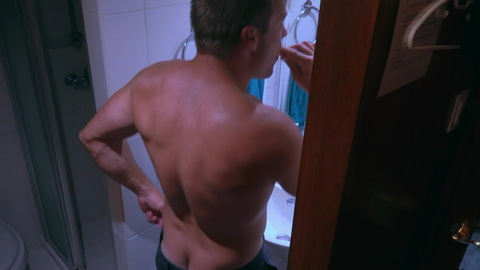 João Franco in Below Deck Down Under (2022) Butt Shirtless Brushing Teeth Butt 186012