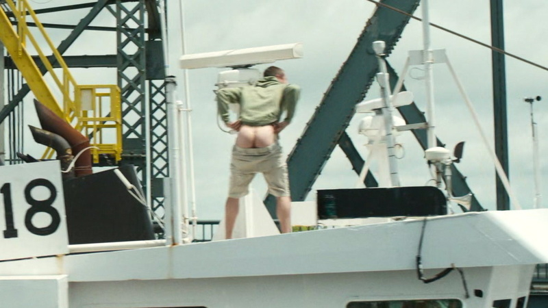 Charlie from Finestkind Naked. Butt, boat, long shot. 190121
