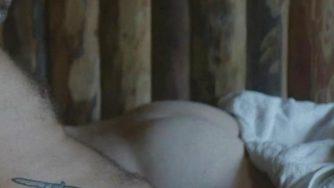 Pierre Moure Nude in Fire at the Lake. Butt, cheeks, in bed. 186340