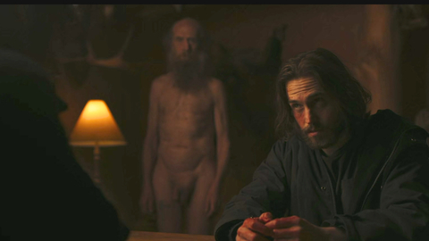 Heino Kalm Nude as Laura's Grandpa. Balls, Penis, Shirtless, bald, big beard. 186560