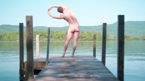 Michael Emery Nude in Birder. Butt, Shirtless, dock, lake. 191758