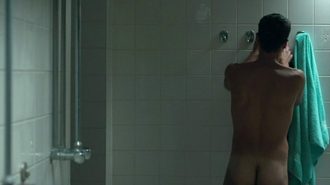 Mario Falak from Eismayer Naked. Butt, Shirtless, bathroom, hanging towel. 186749