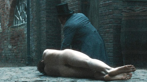 The Body / Gabriel Defoe from Bodies Naked. Butt, Shirtless, barefoot, brown hair. 186833