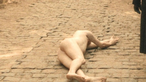 Nudes of The Body / Gabriel Defoe from Bodies. Butt, Shirtless, barefoot, nude. 186810