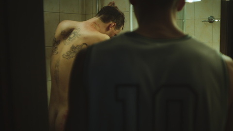 Julian Świeżewski Nude as Marcin. Butt, back tattoo, beaten up. 186908