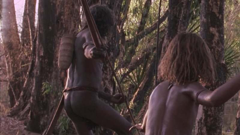 David Gulpilil Nude as King George. Butt, butt cheeks, nude. 187514