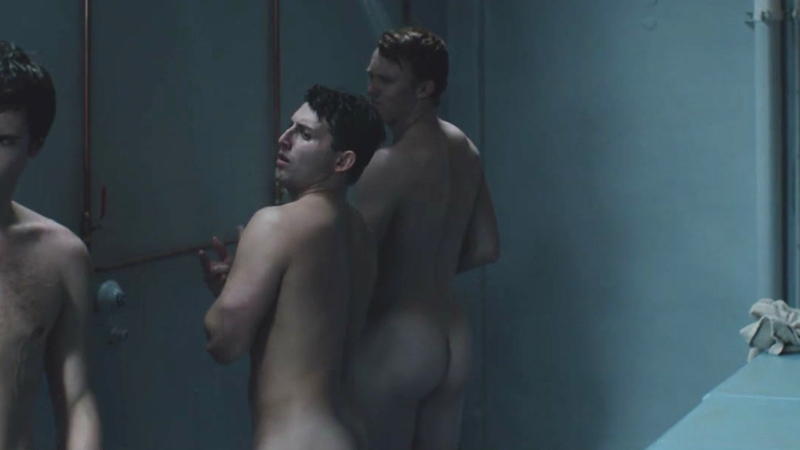 Yeshiva Bully 2 from Minyan Naked. Butt, Shirtless, group shower, locker room. 187679