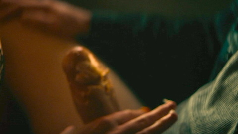 Nudes of Aidan from Three Women. Penis, Prosthetic, chocolate, close up. 194370