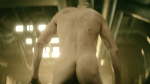 Ed Skrein Naked in Rebel Moon - Part One: A Child of Fire. Butt, Shirtless, nude, scifi. 192655