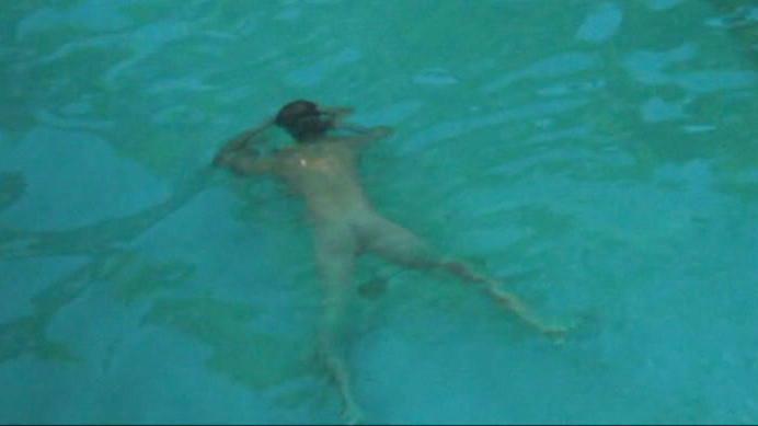 Samuel 'Sam' Spade from Monsieur Spade Naked. Body Double, Butt, Shirtless, overhead shot, skinny dipping. 188489