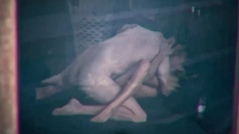 Luke Selby Nude in Sandwich. Butt, Shirtless, Straight, binocular view, man/woman. 188716