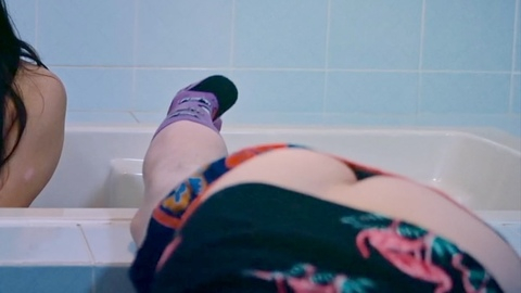 Michael Bugard Naked in Routines. Butt, bathroom, bathtub. 189145