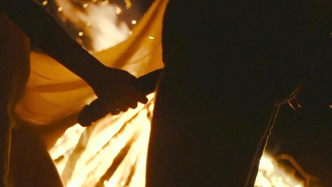 Olivier Barthélémy Nude in Mastemah. Penis, Prosthetic, bombfire, fire. 189688