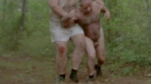 McCloud from This World, Then the Fireworks Naked. Balls, Penis, Shirtless, black shoes, chest hair. 189875