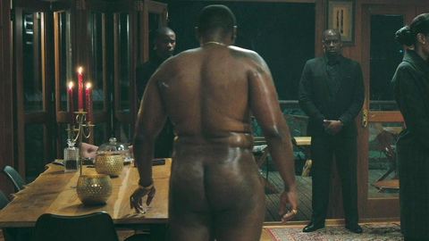 Sisanda Henna Naked in Heart of the Hunter. Butt, after shower, bare back. 189961