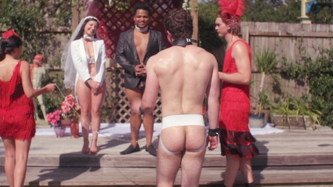 Winston from Sex-Positive Naked. Butt, Shirtless, dog collar, jockstrap. 190637