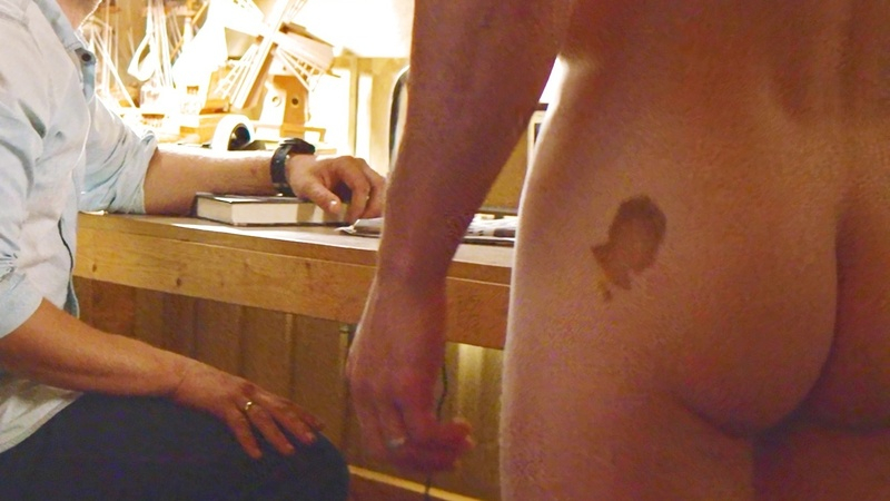 Bob Morley Naked in In Limbo. Butt, Shirtless, birth mark, close up butt. 190717