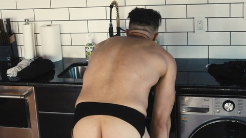 Jack Tracy Naked as Danny. Butt, bent over, jock strap. 201141