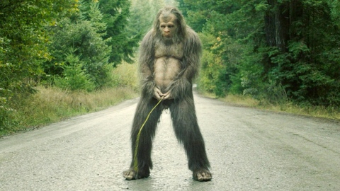 Nudes of Young Male from Sasquatch Sunset. Penis, Prosthetic, bigfoot, forest. 191256