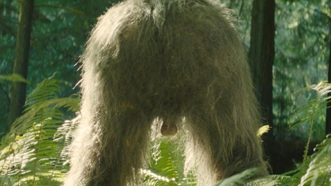 The Alpha from Sasquatch Sunset Naked. Balls, Butt, Prosthetic, backsack, bent over. 191261