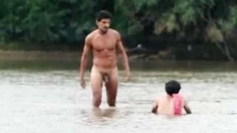 Beto Frágola Naked in Carnal Sins. Balls, Penis, Shirtless, full frontal, long shot. 191401