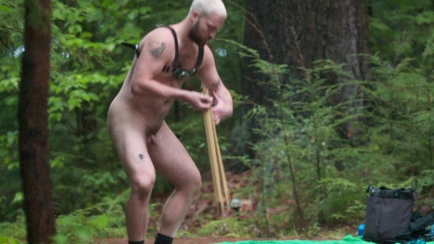 Nudes of Garreth Smith from Birder. Balls, Penis, Sexy, Shirtless, bleach blonde hair, leather harness. 191766