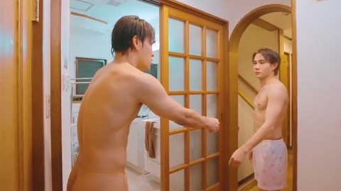BeBoy from Kiseki Season of Miracles Naked. Butt, Sexy, Shirtless, asian, hallway. 192101