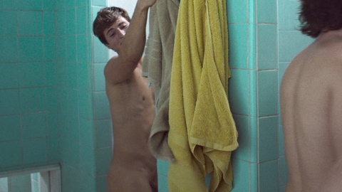 Francisco from The Secret of the Greco Family Naked. Balls, Penis, Shirtless, group shower, nude. 192155